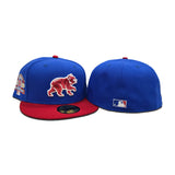 Royal Blue Chicago Cubs Red Visor Green Bottom 1990 All Star Game New Era 59Fifty Fitted