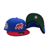 Royal Blue Chicago Cubs Red Visor Green Bottom 1990 All Star Game New Era 59Fifty Fitted