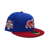 Royal Blue Chicago Cubs Red Visor Green Bottom 1990 All Star Game New Era 59Fifty Fitted