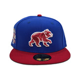 Royal Blue Chicago Cubs Red Visor Green Bottom 1990 All Star Game New Era 59Fifty Fitted