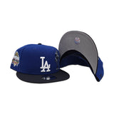 Royal Blue Los Angeles Dodgers Palm Tree Navy Blue Visor Gray Bottom 40th Anniversary Side Patch New Era 9Fifty Snapback