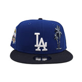 Royal Blue Los Angeles Dodgers Palm Tree Navy Blue Visor Gray Bottom 40th Anniversary Side Patch New Era 9Fifty Snapback