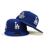 Royal Blue Los Angeles Dodgers Gray Bottom 2024 World Series Champions Side Patch New Era 59Fifty Fitted