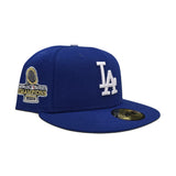 Royal Blue Los Angeles Dodgers Gray Bottom 2024 World Series Champions Side Patch New Era 59Fifty Fitted