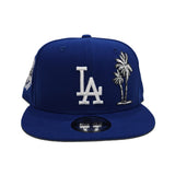 Royal Blue Los Angeles Dodgers Palm Tree Gray Bottom 50th Anniversary Side Patch New Era 9Fifty Snapback