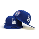Royal Blue Los Angeles Dodgers Gray Bottom 1984 Olympic Side Patch New Era 9Fifty Snapback