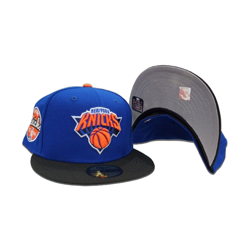 Royal Blue NY Knicks Black Visor Established 1946 Side Patch