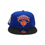 Royal Blue New York Knicks Black Visor Gray Bottom 1946 Established Side Patch New Era 9Fifty Snapback