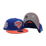 Royal Blue New York Knicks Orange Visor Gray Bottom 2x Champions Side Patch New Era 9Fifty Snapback