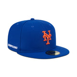 Royal Blue New York Mets Gray Bottom Compound Side Patch New Era 59Fifty Fitted