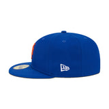 Royal Blue New York Mets Gray Bottom Compound Side Patch New Era 59Fifty Fitted