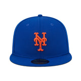 Royal Blue New York Mets Gray Bottom Compound Side Patch New Era 59Fifty Fitted