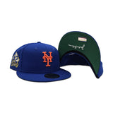 Royal Blue New York Mets Jackie Robinson Signature Edition Green Bottom #42 "Breaking Barriers" Side Patch New Era 59Fifty Fitted