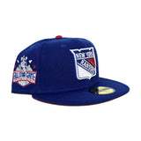 Royal Blue New York Rangers Red Bottom 1994 All Star Game Side Patch New Era 59Fifty Fitted