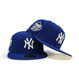 Royal Blue New York Yankees Gray Bottom 1999 World Series Side Patch New Era 59Fifty Fitted