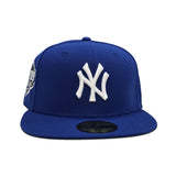 Royal Blue New York Yankees Gray Bottom 1999 World Series Side Patch New Era 59Fifty Fitted
