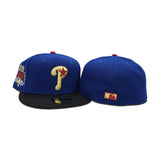 Royal Blue Philadelphia Phillies Black Visor Gray Bottom 1996 All Star Game Side Patch New Era 59Fifty Fitted