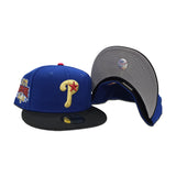 Royal Blue Philadelphia Phillies Black Visor Gray Bottom 1996 All Star Game Side Patch New Era 59Fifty Fitted