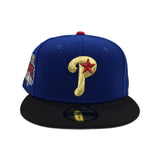 Royal Blue Philadelphia Phillies Black Visor Gray Bottom 1996 All Star Game Side Patch New Era 59Fifty Fitted