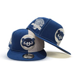 Sea Blue Stone Split Chicago Cubs Red Visor Gray Bottom 1990 All Star Game Side Patch New Era 9Fifty Snapback