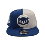 Sea Blue Stone Split Chicago Cubs Red Visor Gray Bottom 1990 All Star Game Side Patch New Era 9Fifty Snapback