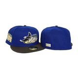 Royal Blue Tampa Bay Rays Black Visor Gray Bottom Tropicana Field Side Patch New Era 59Fifty Fitted