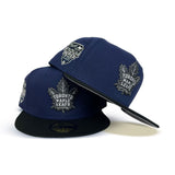 Light Navy Toronto Maple Leafs Black Visor Gray Bottom 2020 Stadium Series Side Patch New Era 59Fifty Fitted