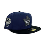 Royal Blue Toronto Maple Leaf Black Visor