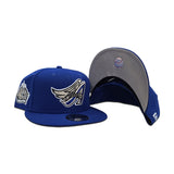 Royal Blue Anaheim Angels Gray Bottom 40th Anniversary Side Patch 9Fifty New Era Snapback