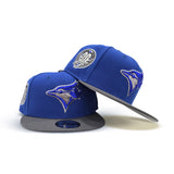 Royal Blue Toronto Blue Jays Dark Gray Visor Gray Bottom 30th Anniversary Side Patch New Era 9Fifty Snapback