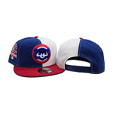 Royal Blue White Split Chicago Cubs Red Visor Gray Bottom 1990 All Star Game Side Patch New Era 9Fifty Snapback