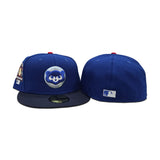 Royal Blue Chicago Cubs Navy Blue Visor Gray Bottom 1990 All Star Game Side Patch New Era 59Fifty Fitted