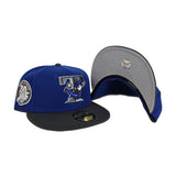 Royal Blue Toronto Blue Jays Dark Gray Visor Gray Bottom 30th Season Side Patch New Era 59Fifty Fitted