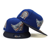 Royal Blue Los Angeles Angels 50th Anniversary Navy Blue Visor Gray Bottom 9Fifty New Era Snapback