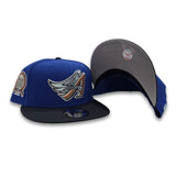 Royal Blue Los Angeles Angels 50th Anniversary Navy Blue Visor Gray Bottom 9Fifty New Era Snapback