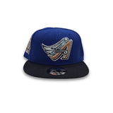 Royal Blue Los Angeles Angels 50th Anniversary Navy Blue Visor Gray Bottom 9Fifty New Era Snapback