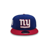 Royal New York Giants Red Visor Gray Bottom Super Bowl XXV Side Patch New Era 9Fifty Snapback