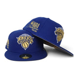 Royal Blue New York Knicks Gray Bottom 2025-2026 NBA Champions Side Patch New Era 59Fifty Fitted