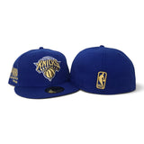 Royal Blue New York Knicks Gray Bottom 2025-2026 NBA Champions Side Patch New Era 59Fifty Fitted