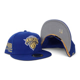 Royal Blue New York Knicks Gray Bottom 2025-2026 NBA Champions Side Patch New Era 59Fifty Fitted