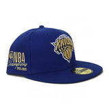 Royal Blue New York Knicks Gray Bottom 2025-2026 NBA Champions Side Patch New Era 59Fifty Fitted