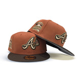 Rust Orange Atlanta Braves Brown Visor Gray Bottom 2000 All Star Game Side Patch New Era 59FIFTY Fitted