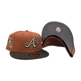 Rust Orange Atlanta Braves Brown Visor Gray Bottom 2000 All Star Game Side Patch New Era 59FIFTY Fitted