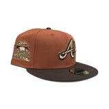 Rust Orange Atlanta Braves Brown Visor Gray Bottom 2000 All Star Game Side Patch New Era 59FIFTY Fitted