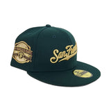 Dark Green Gold San Francisco Giants Gray Bottom Year 2000 Side Patch New Era 59Fifty Fitted