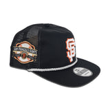 Black Trucker San Francisco Giants Green Bottom 2000 Inaugural Year Side Patch New Era Snapback