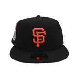 Black San Francisco Giants Gray bottom 1984 All Star Game Side Patch New Era 59Fifty Fitted