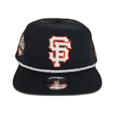 Black Trucker San Francisco Giants Green Bottom 2000 Inaugural Year Side Patch New Era Snapback