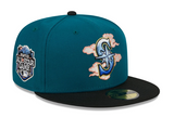 Midnight Green Cloud Spiral Seattle Mariners Black Visor Gray Bottom 2023 All Star Game Side Patch New Era 59Fifty Fitted