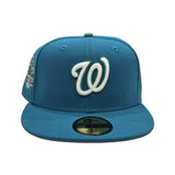 Teal Washington Nationals Gray Bottom 2018 All Star Game Side Patch New Era 59Fifty Fitted